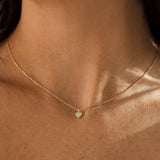 Opal Heart Necklace
