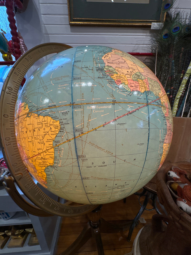 1984 - 1989 Cram's Standing Illuminated 16" Political Terrestrial Globe