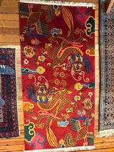 Cosmic Harmony • Dragon and Phoenix Rug • Tibet, mid-to-late 20th century