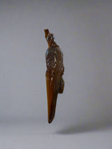 Birds of Paradise in Carved Carnelian Agate - 12" Wide