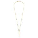 Gold Bar with Ombre Crystal Necklace