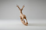 Superfine Hand Carved Deer - Russia 1950s - Diplomatic Courier Collection
