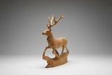 Superfine Hand Carved Deer - Russia 1950s - Diplomatic Courier Collection