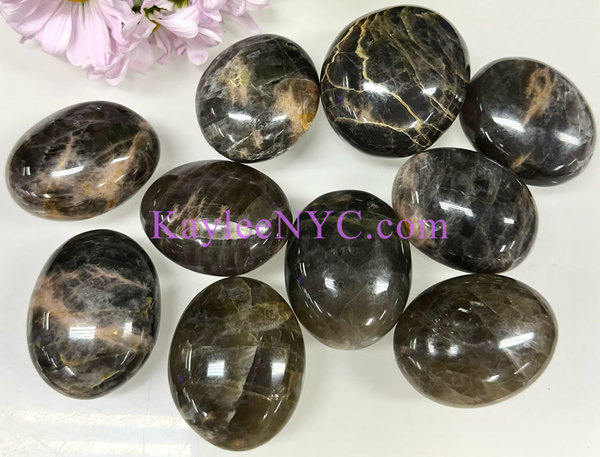 Black Moonstone Meditation Stone
