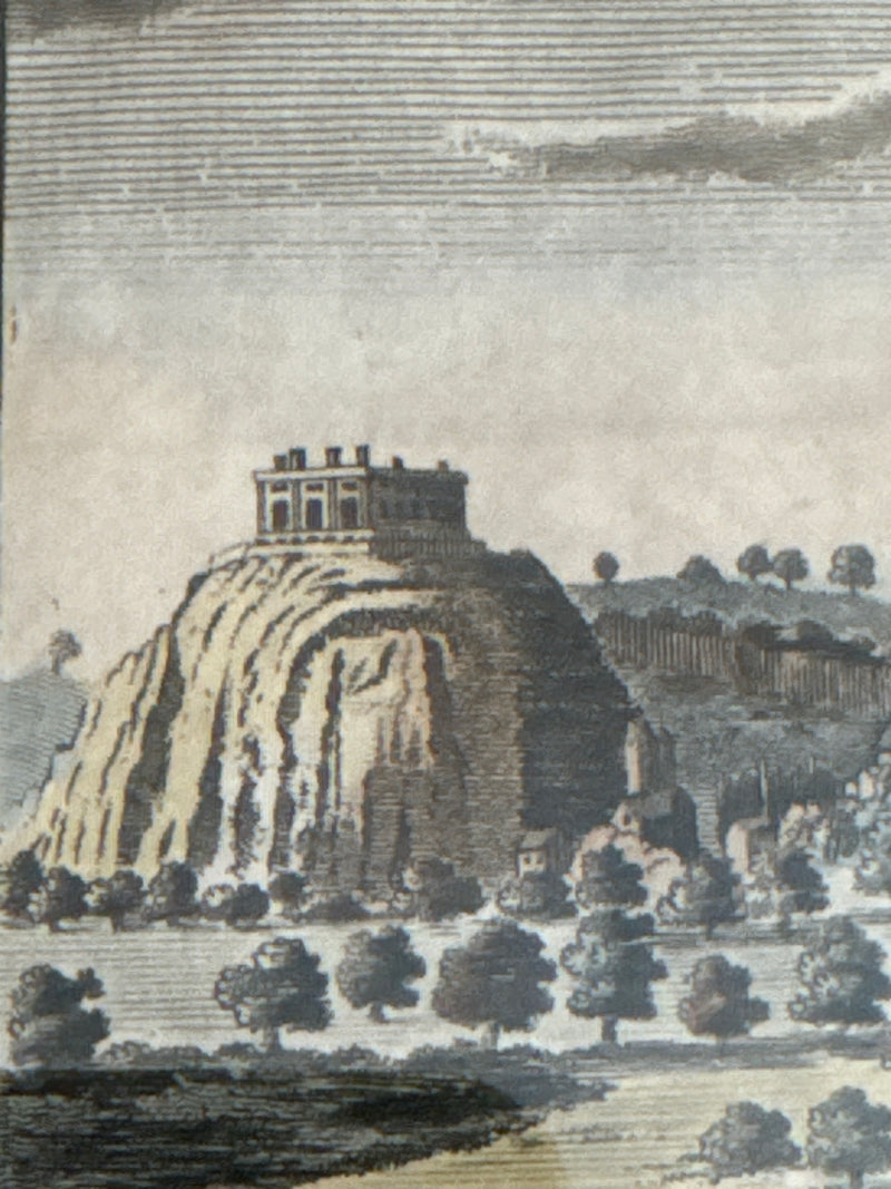 Nottingham - Antique Copperplate Engraving - 1780(s) - Hand Colored Alexander Hogg
