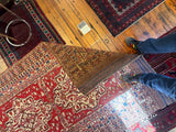Antique Qashqai Rug - 90” x 56”