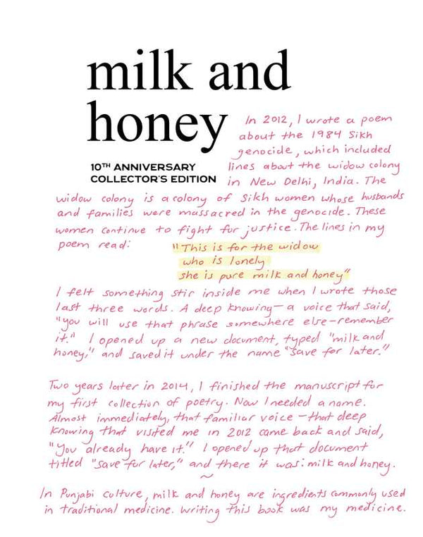 Milk and Honey by Rupi  Kaur: Hardcover