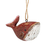 Willa the Whale Carved Ornament