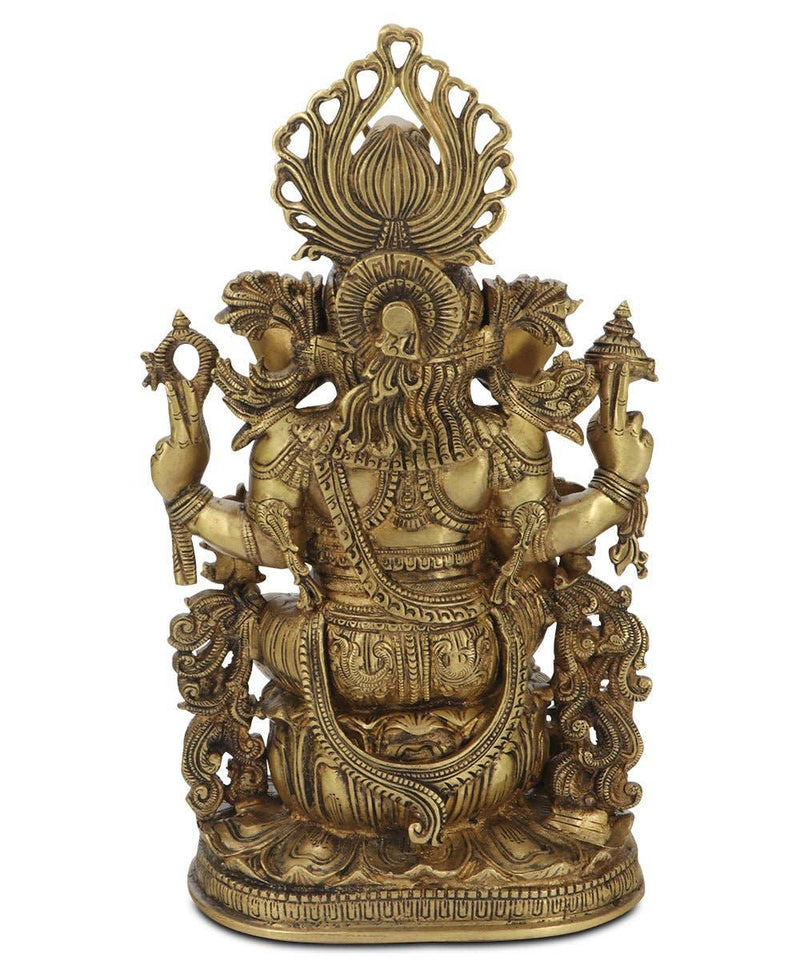 Brass Ganesh Statue, Intricate