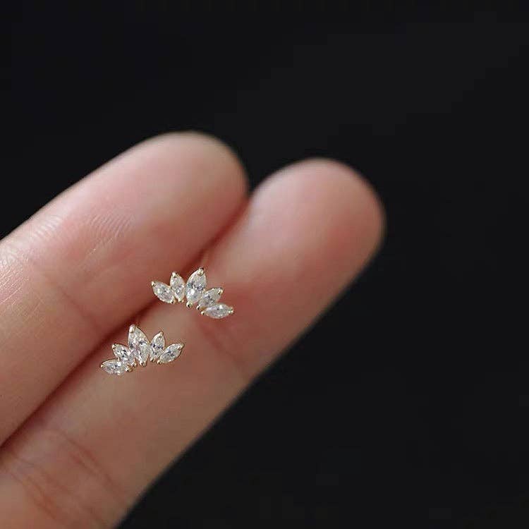 Lotus Studs Gold