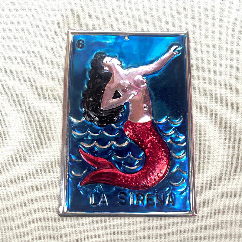 Hand-Painted Sirena Loteria