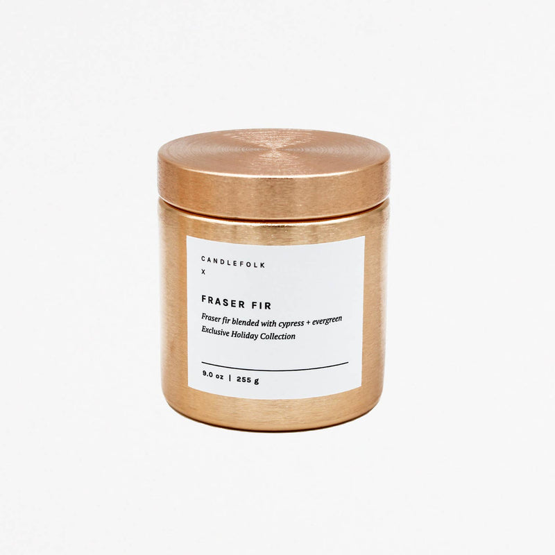 Fraser Fir Gold Candle