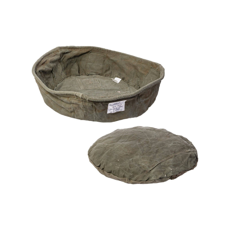 VINTAGE TENT FABRIC PET BED: Large