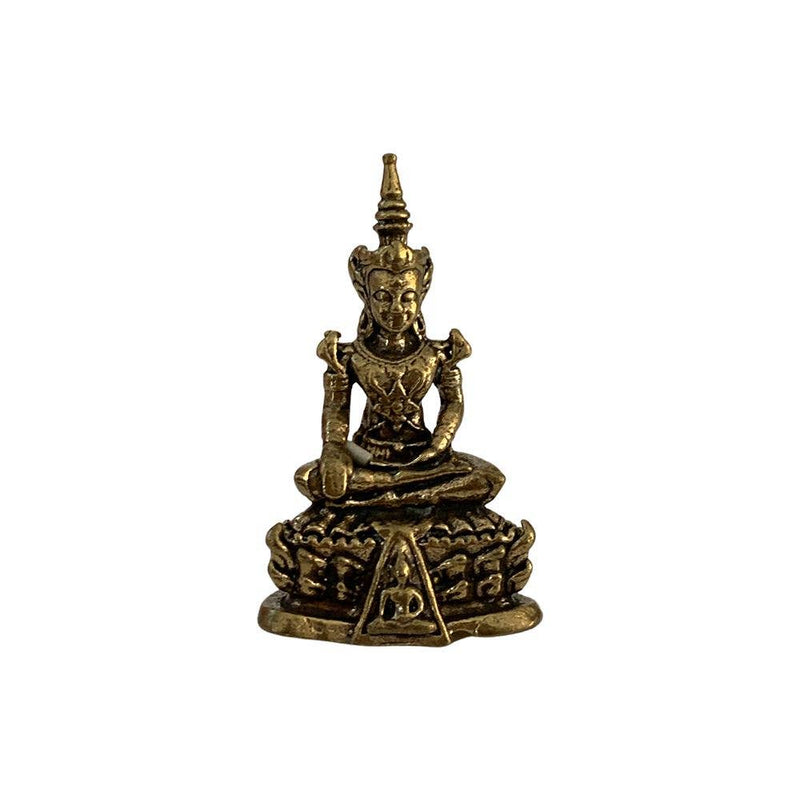 Seated Buddha - Miniature Brass Figurine