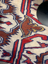 Antique Qashqai Rug - 90” x 56”