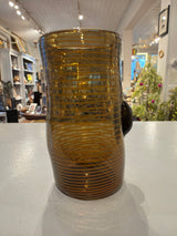 Art Glass Vase with Integrated Owl