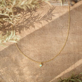 Opal Heart Necklace