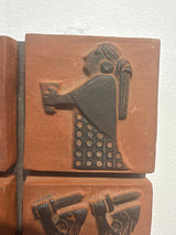 Thyssen Keramik - Nine Panel Relief  - Denmark 1960s