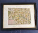 Antique American Express Paris and London Map (1910)