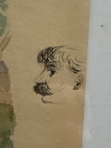 Banos de Roma - Watercolor - Circa 1910