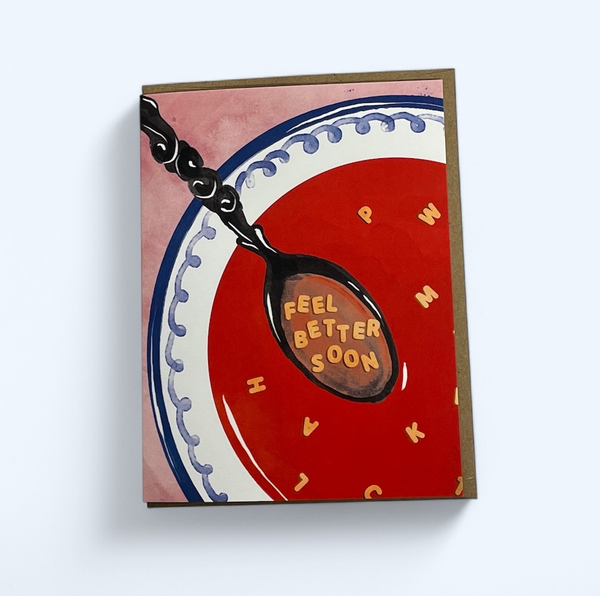 Feel Better Soon Alphabet Soup Card