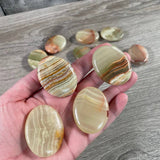 Gemstone Palm Stones 45mm – Bulk Crystal Supplies: Goldstone