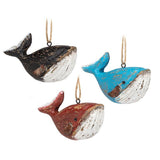 Willa the Whale Carved Ornament