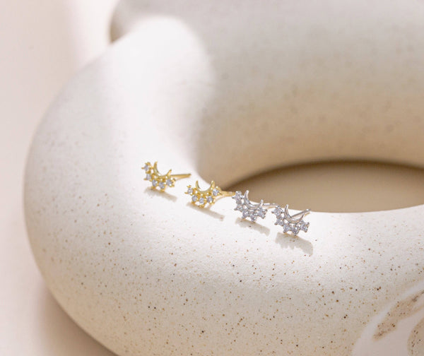 Mukuta Studs - Silver