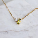 Geometry Necklace - Olive
