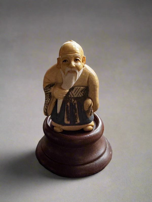 Very Fine Bone & Polychrome Netsuke