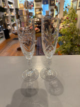 La Belle Epoque - Cristal de Paris French Cut Crystal Champagne Flutes (6)