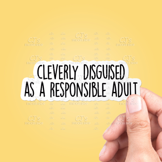 Cleverly Disguised Sticker