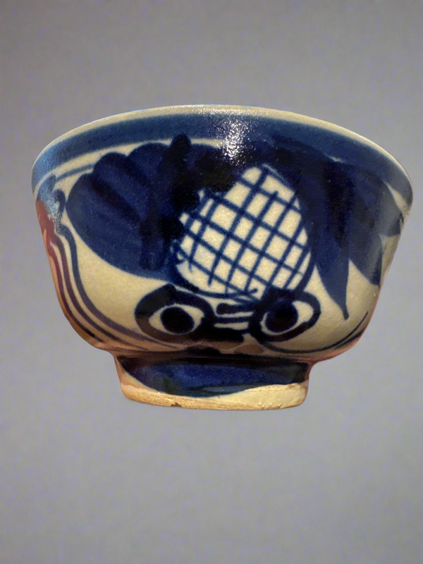 Antique Primitive Arita “Net Motif” Rice Bowl