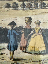 Nottingham - Antique Copperplate Engraving - 1780(s) - Hand Colored Alexander Hogg