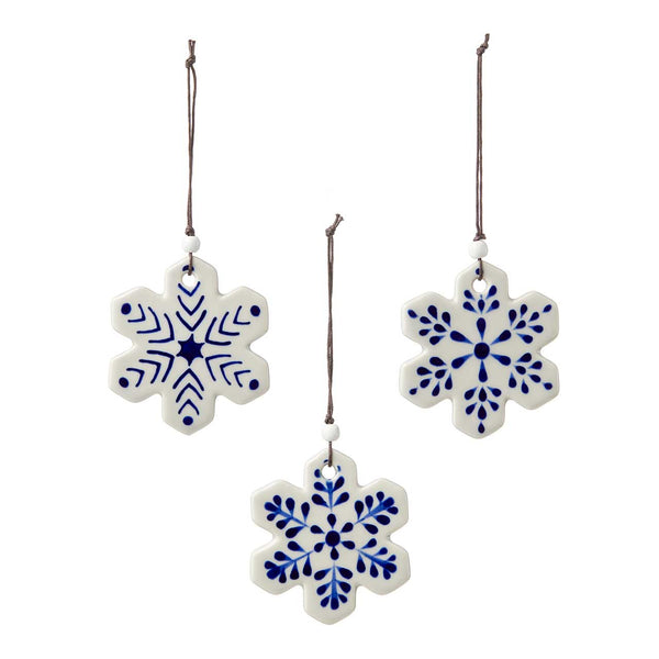 Ceramic Snowflake Ornament