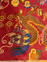 Cosmic Harmony • Dragon and Phoenix Rug • Tibet, mid-to-late 20th century