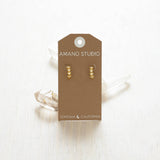 Tiny Stars 12mm Huggie Hoop Earrings