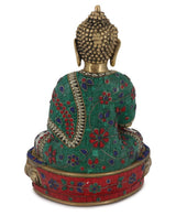 Shakyamuni Buddha Brass Statue 12"