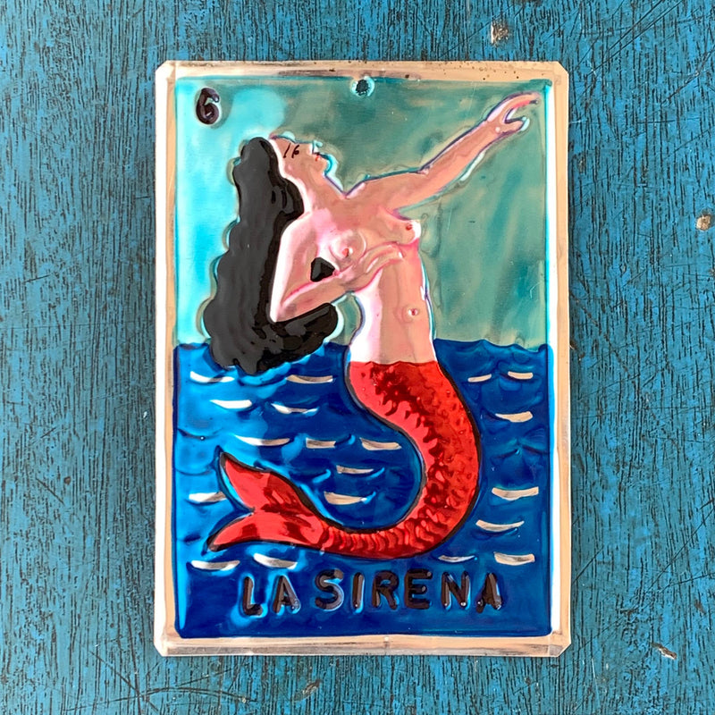 Hand-Painted Sirena Loteria