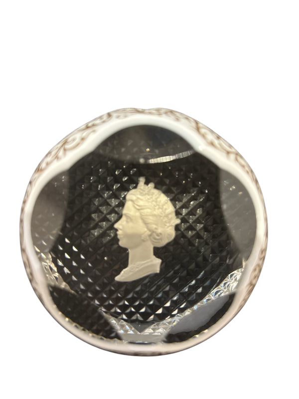 Baccarat Queen Elizabeth II Coronation Paperweight - 1955 Limited