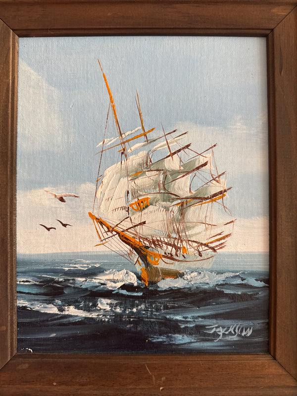 At Speed  - Hewitt Jackson - Oil on Board