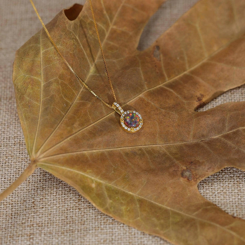 Blaze Opal Necklace
