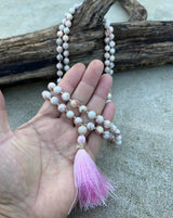 Red Jasper Stone Mala 108 Beads Hand-Knotted
