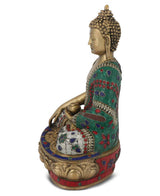 Shakyamuni Buddha Brass Statue 12"