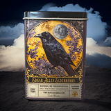 Travel Tea TIN Edgar Allen Crow Poe Elderberry Excellent T