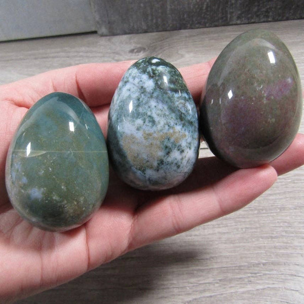 Stone Egg - Moss Agate