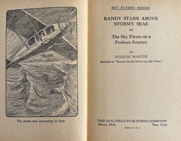 Randy Starr Above Stormy Seas - Eugene Martin - 1931