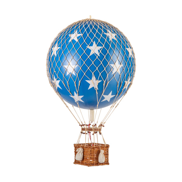 Hot Air Balloon - Large - Blue Stars