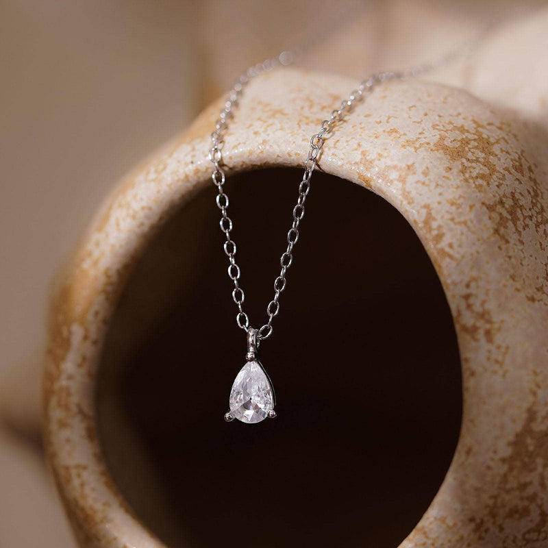 CZ Drop Necklace