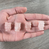 Gemstone Owl Figurine – Small Crystal Owl Decor : Tiger Eye